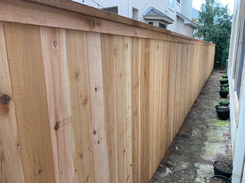 Vertical Wood Fence Installation in Kyle, TX